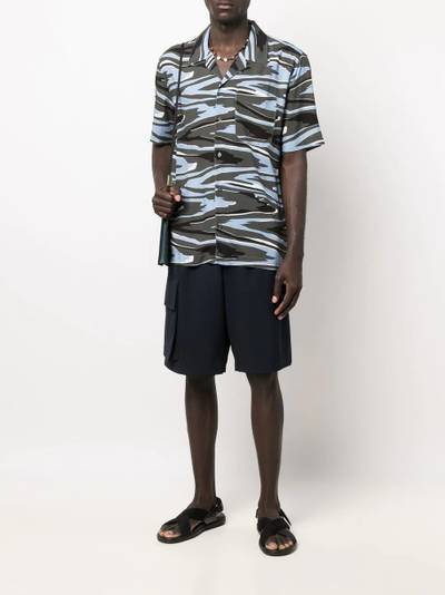 Missoni zebra print short-sleeved shirt outlook