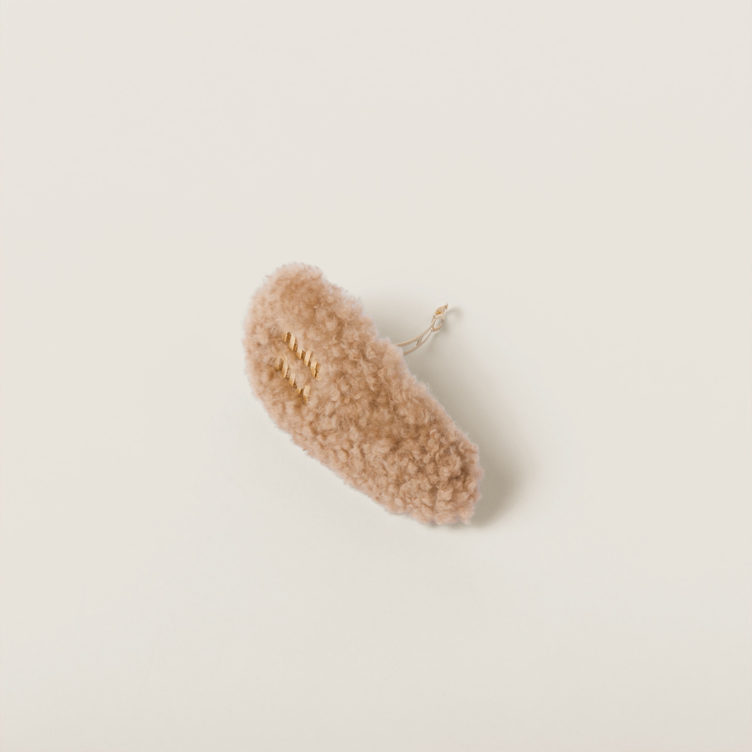 Shearling hair clip - 3