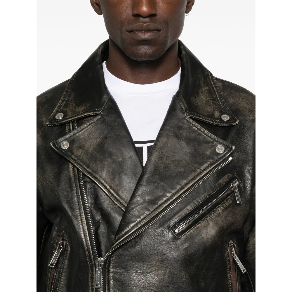 Dsquared2 Black Jackets - Leather Jackets Men - 3