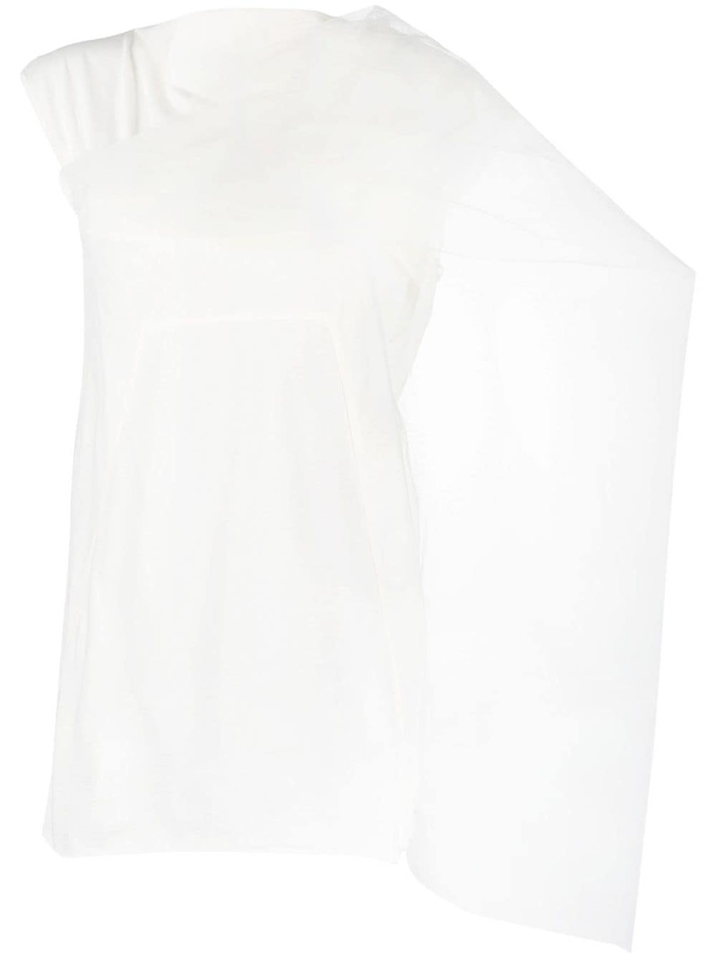 draped scarf-detail top 1