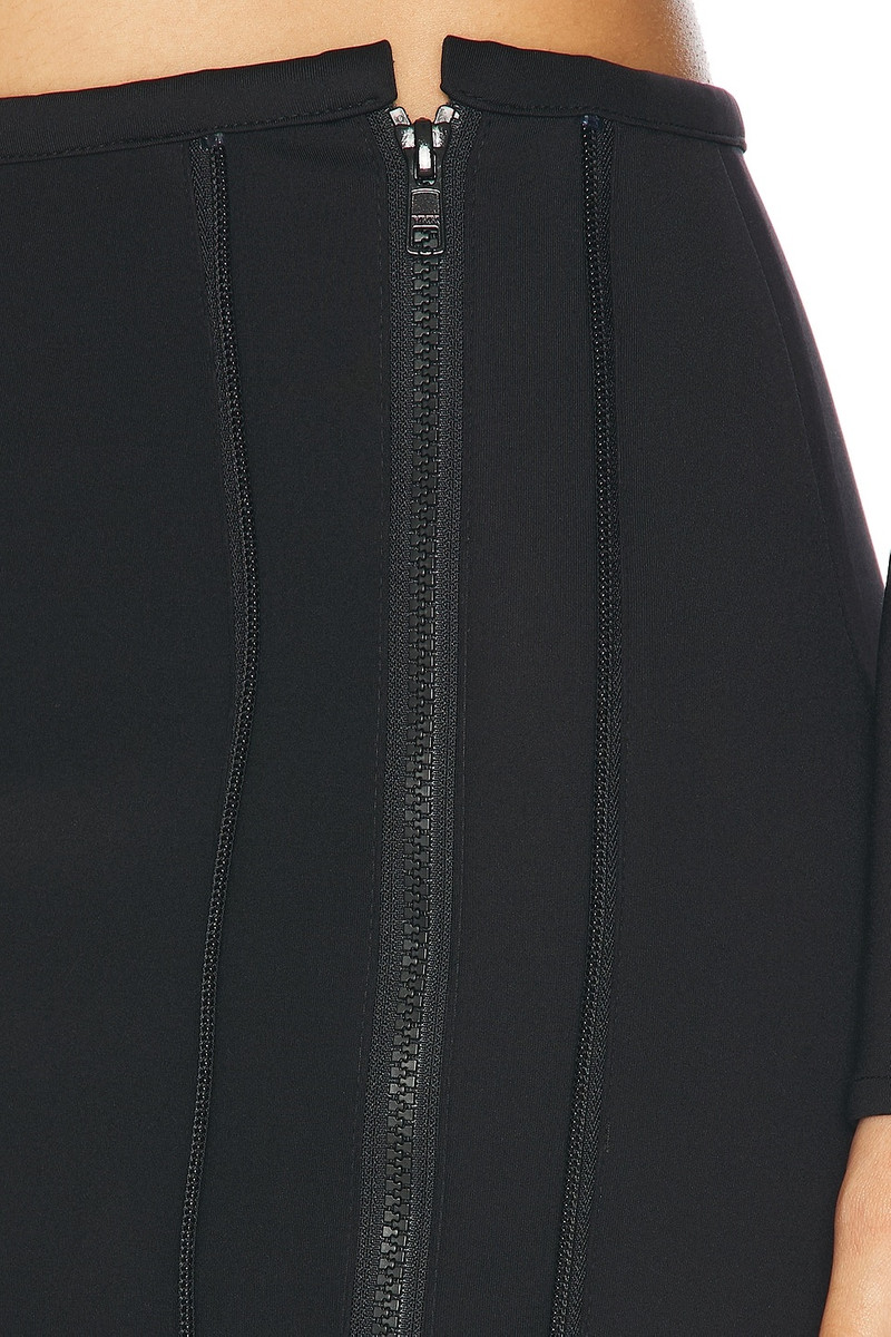 JADE CROPPER Double Zipper Mini Skirt outlook