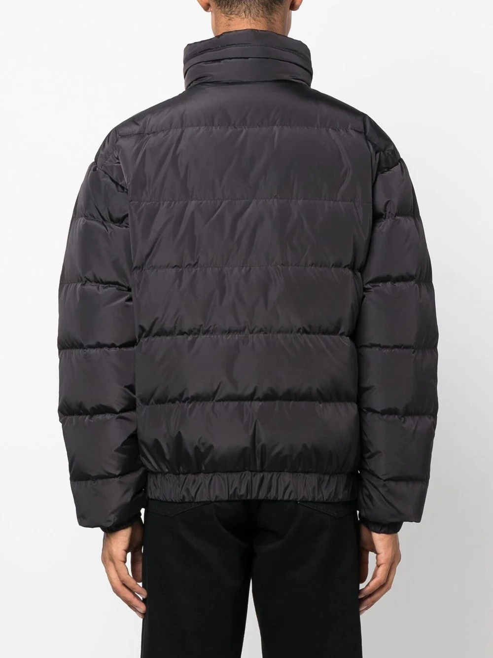 chest logo-print padded jacket - 4
