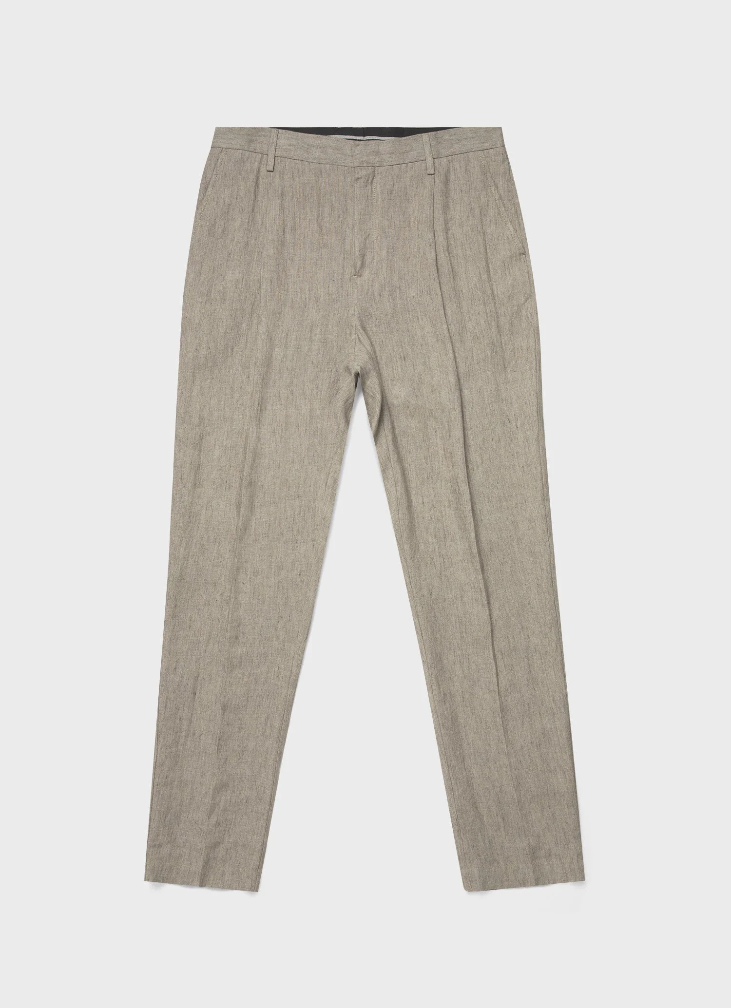 Pleated Linen Trouser - 1