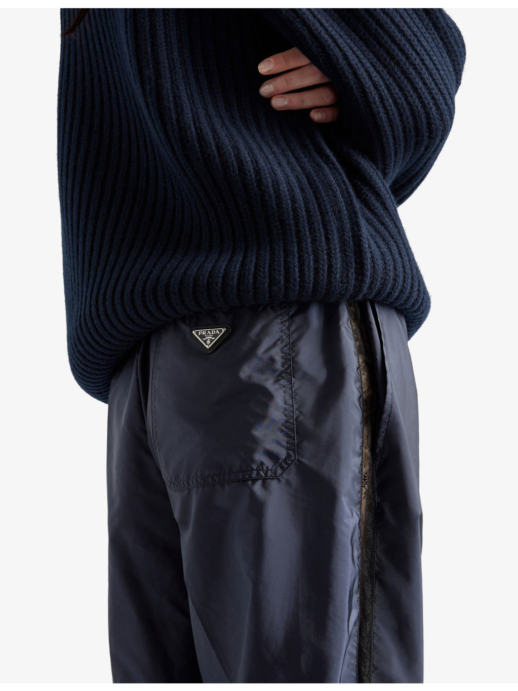 Re-Nylon Wide-Leg Woven Trousers - 5