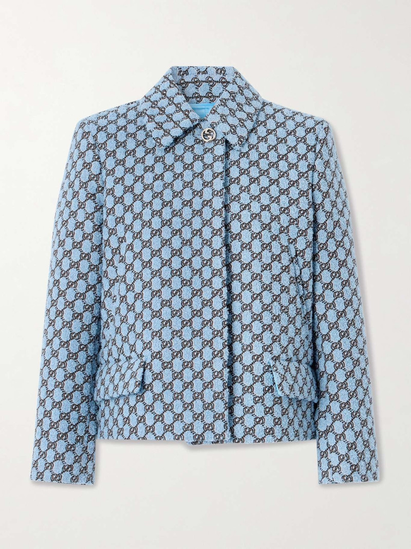 Jacquard-knit bouclé jacket 1