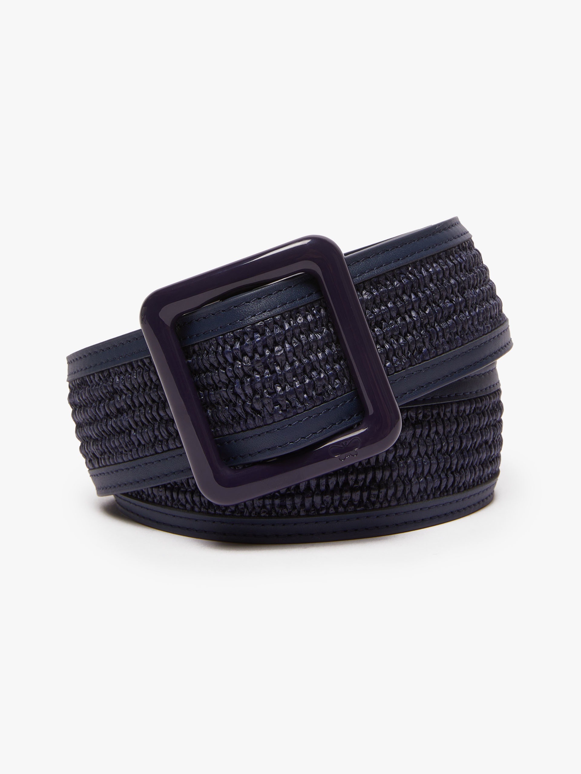 BOCCA Nylon and cotton raffia belt - 1