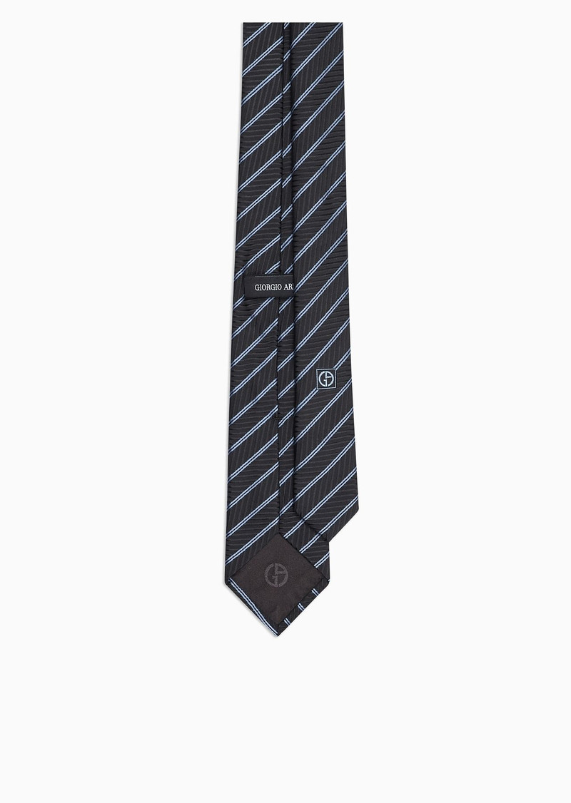 GIORGIO ARMANI Silk regimental jacquard tie outlook