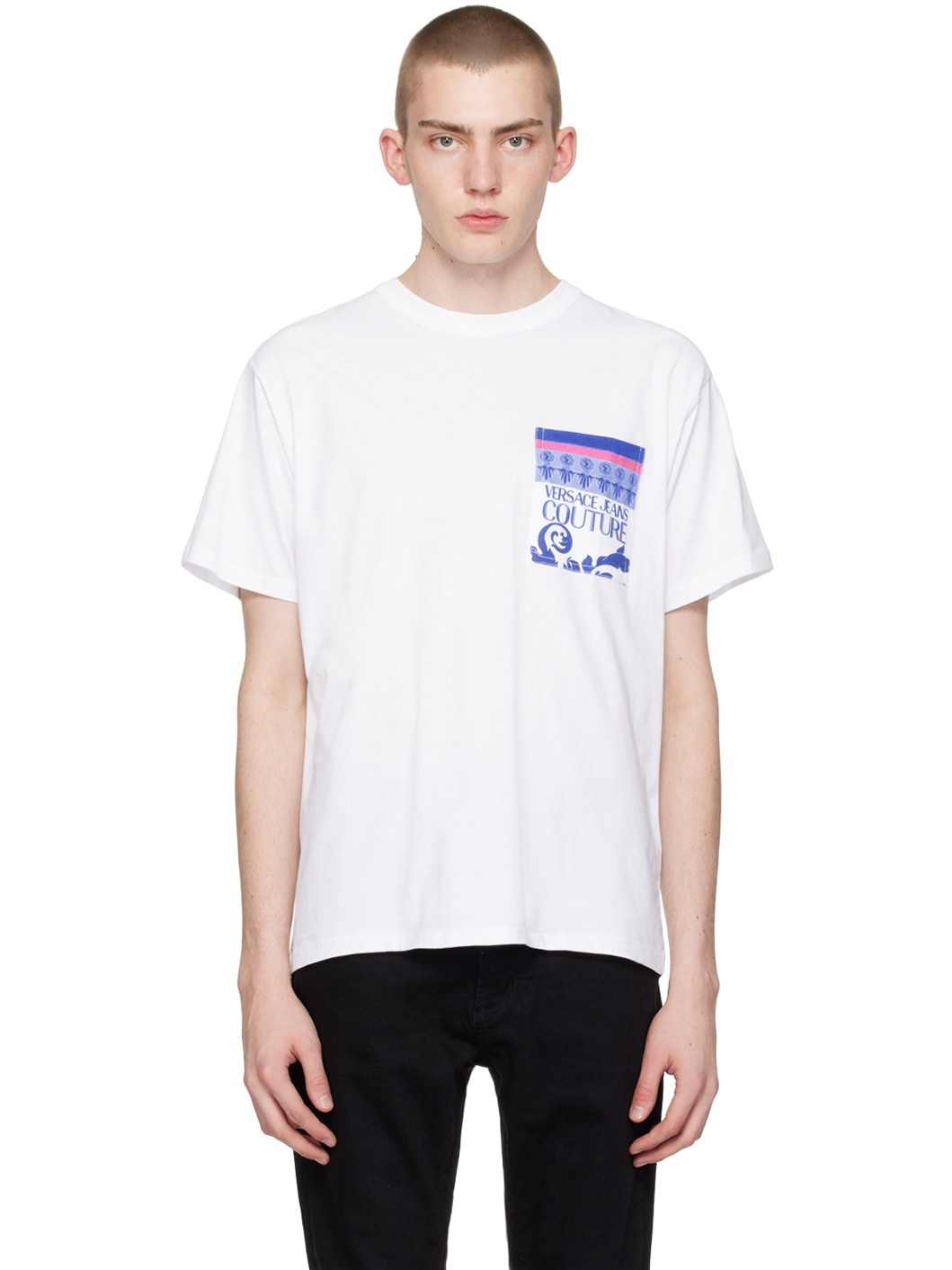 White Printed T-Shirt - 1