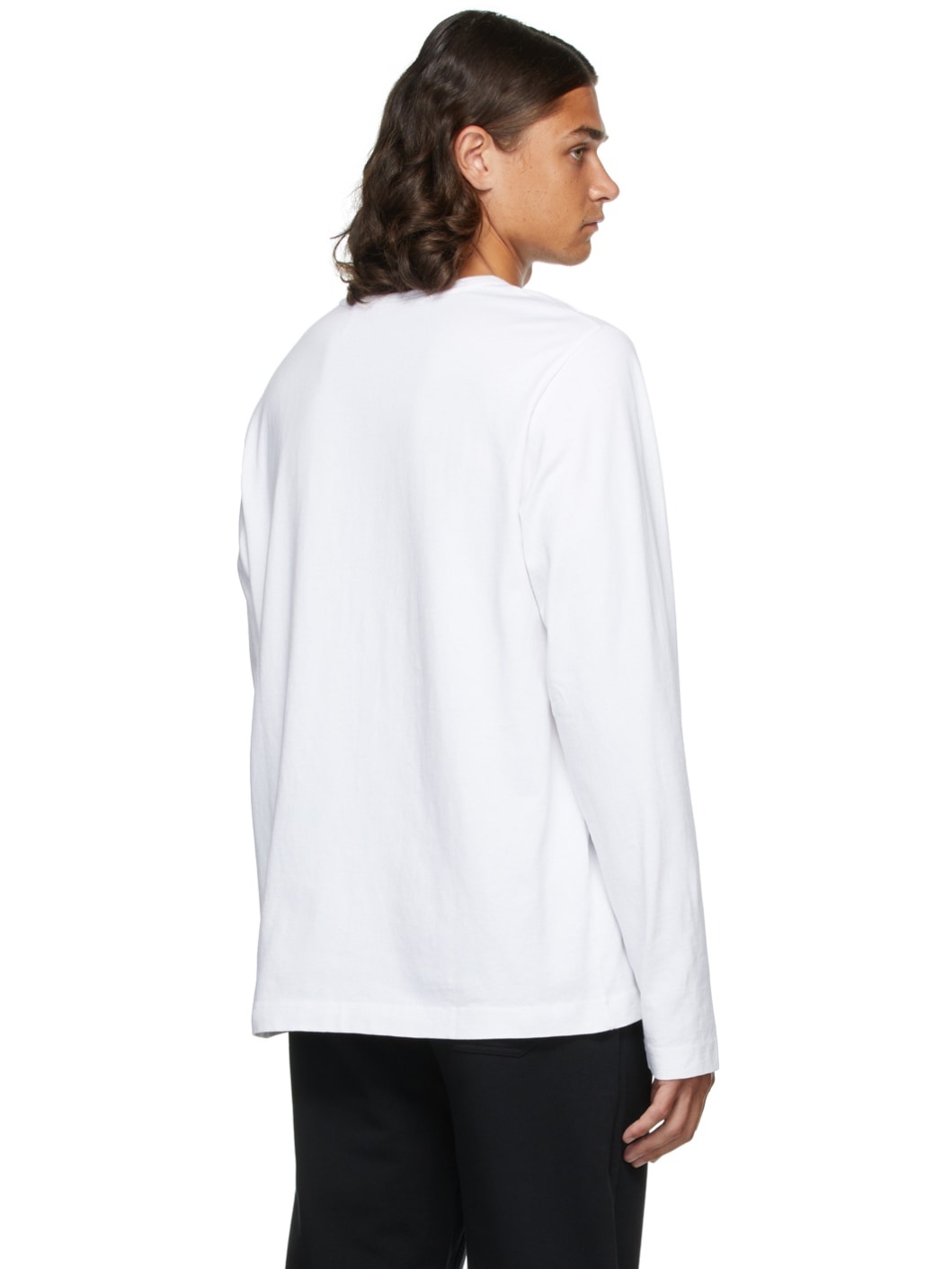 White Warp Long Sleeve T-Shirt - 3