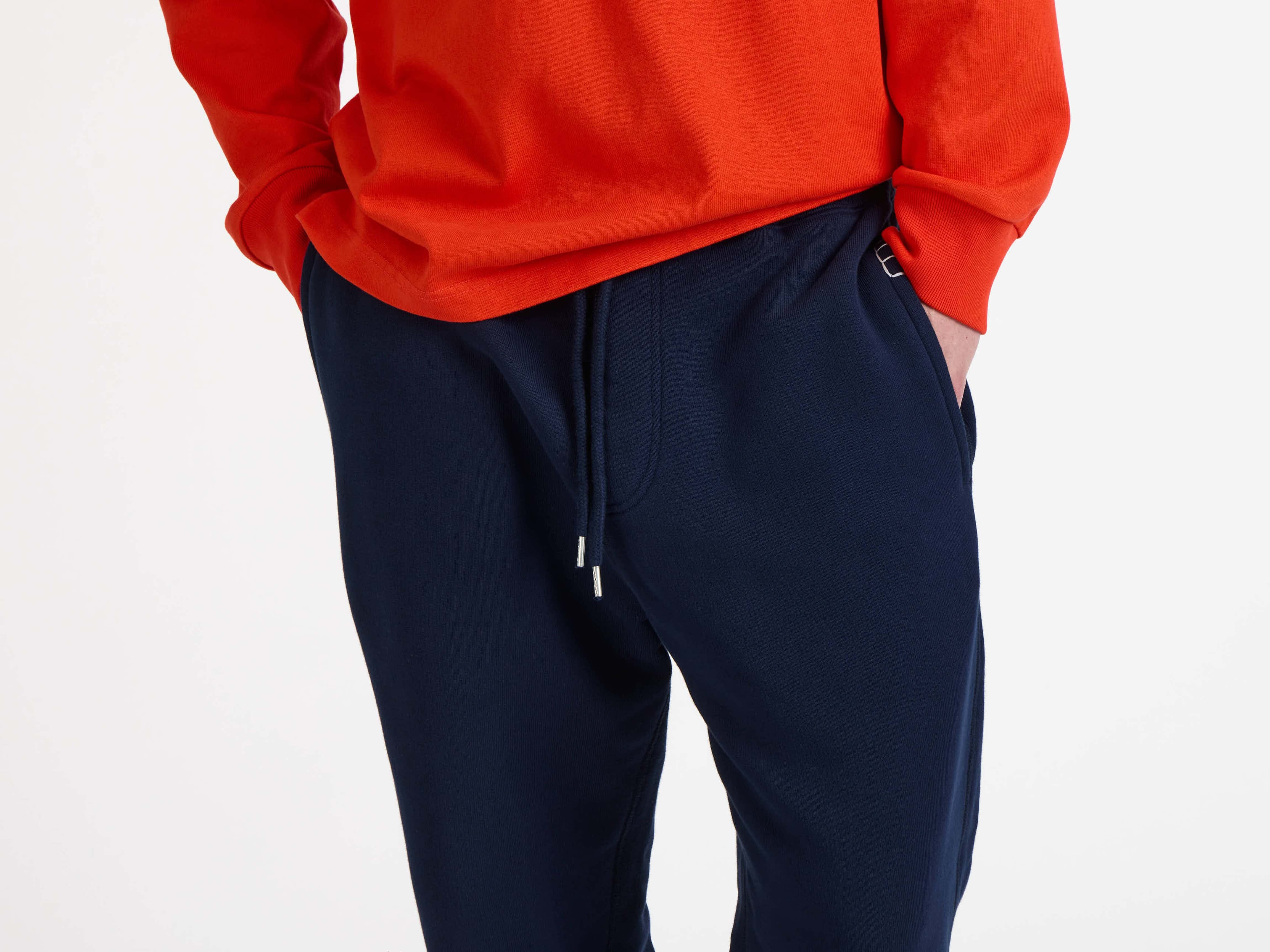 CUFFED SWEATPANTS IN NAVY - 4