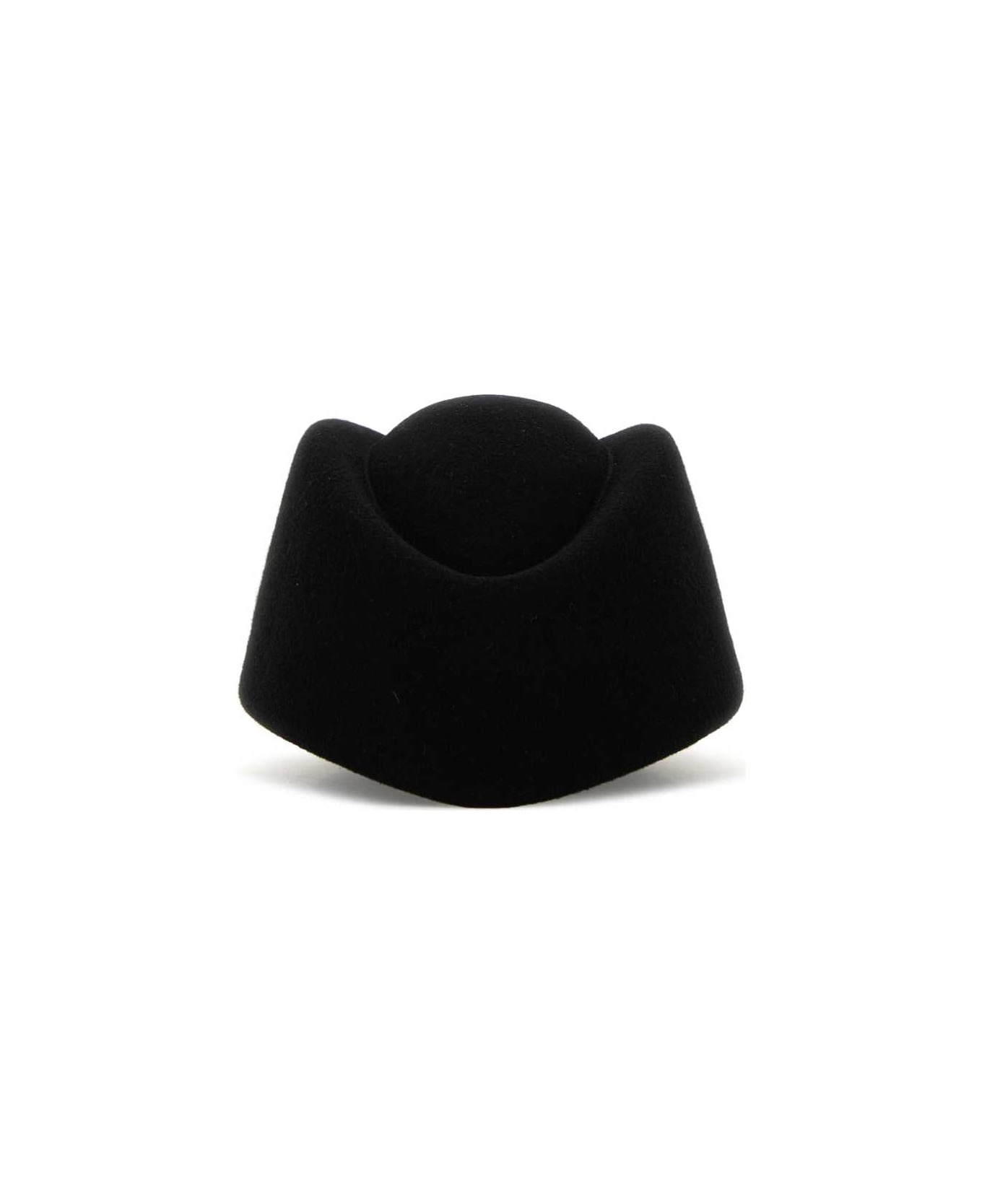 Black Wool Vlogo Signature Hat - 1