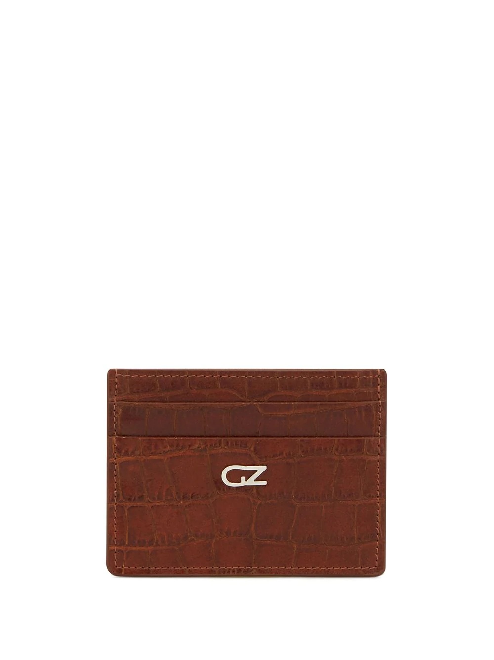 logo plaque embossed cardholder - 1