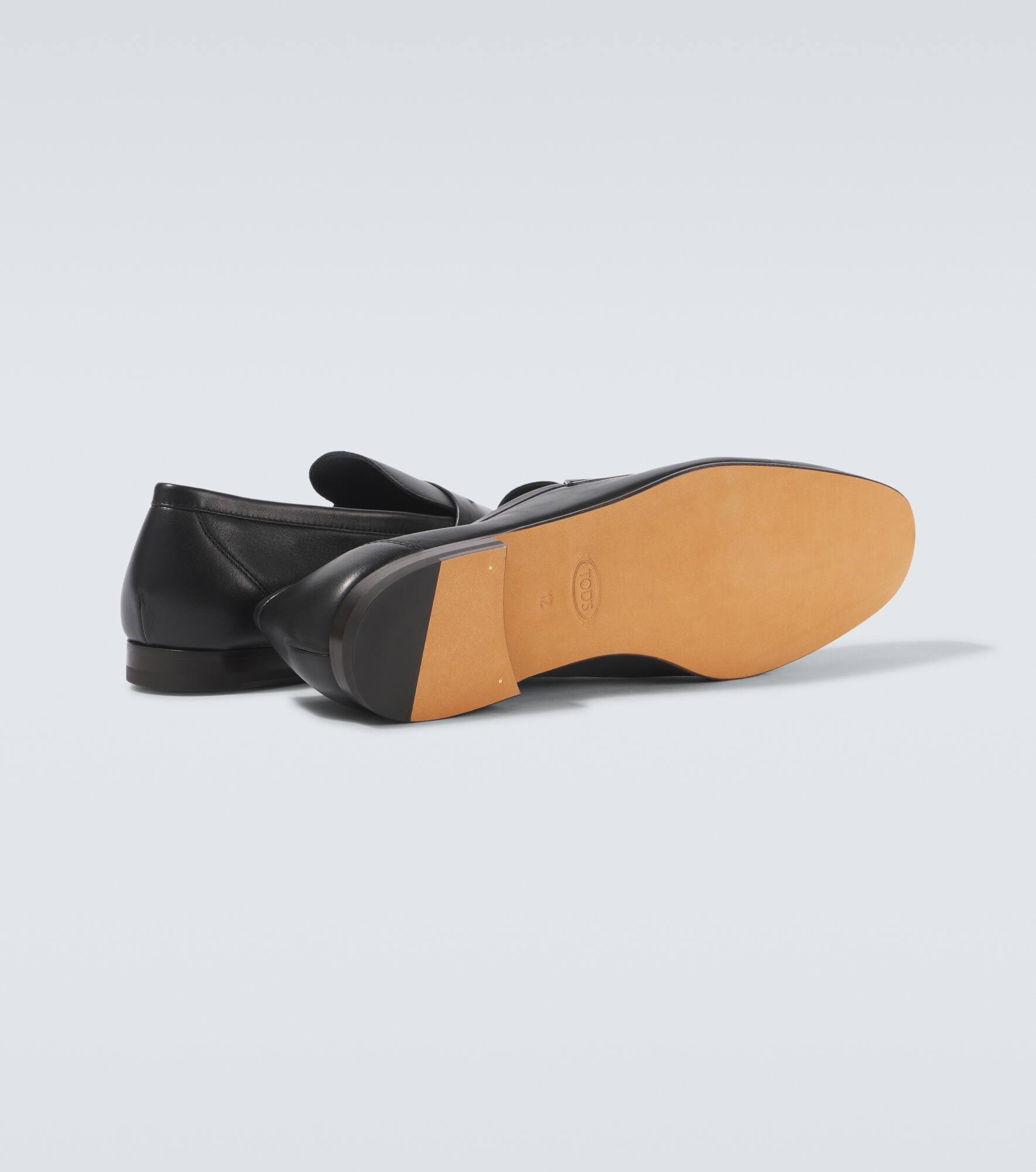 Leather penny loafers - 7