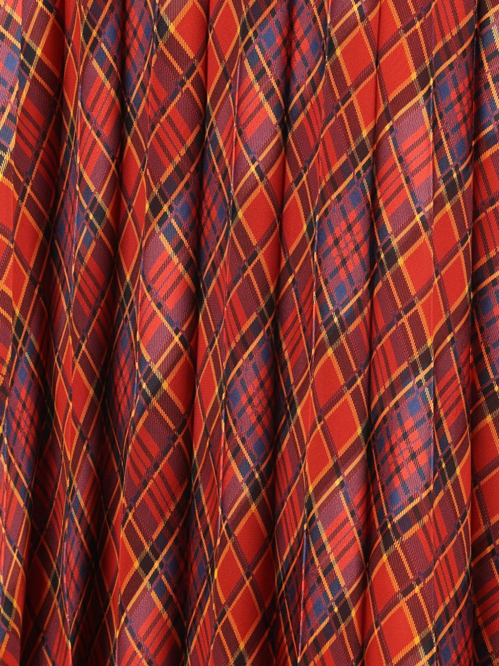 pleated plaid-pattern skirt - 3