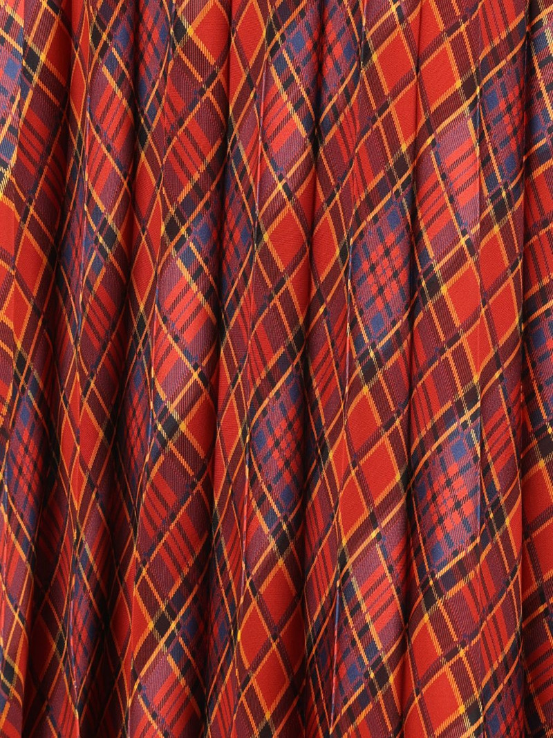 pleated plaid-pattern skirt 3
