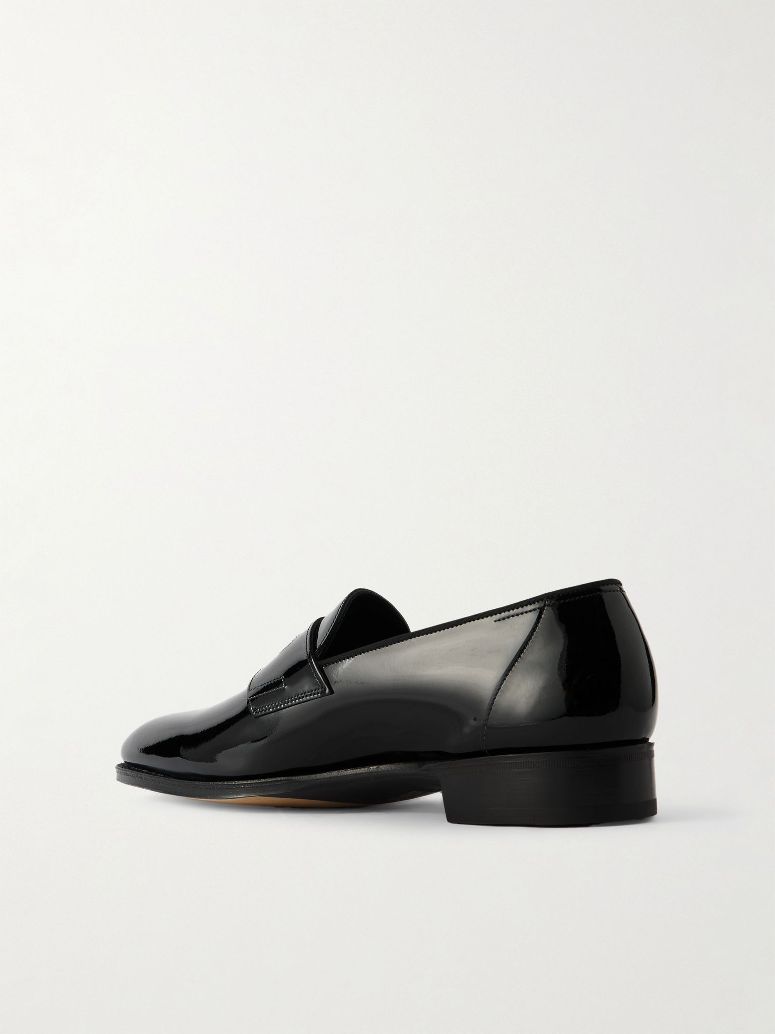 Jamie Patent-Leather Penny Loafers Black - 4