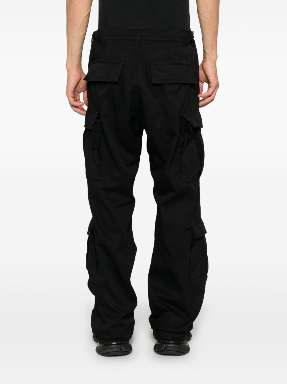 logo-embroidered cargo pants - 4