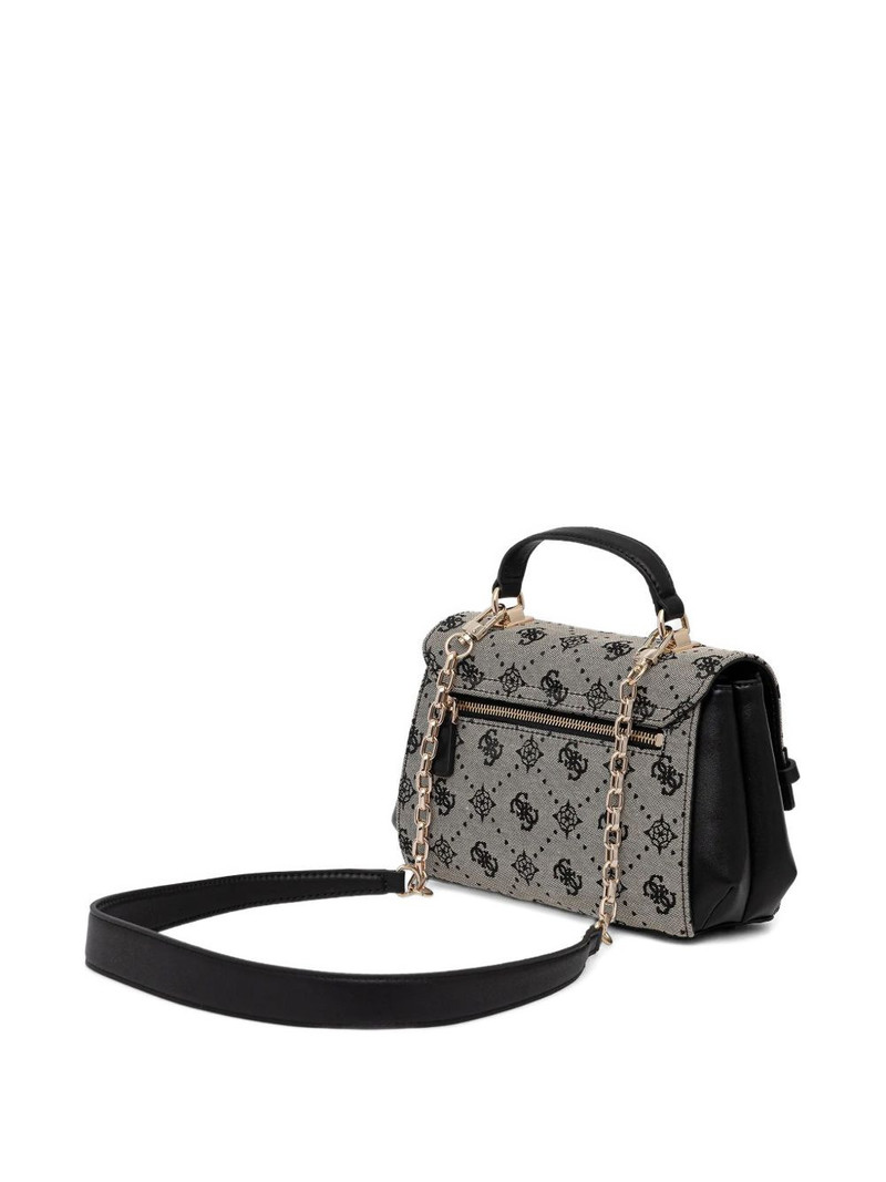 GUESS USA Melinda logo-print chain tote bag outlook