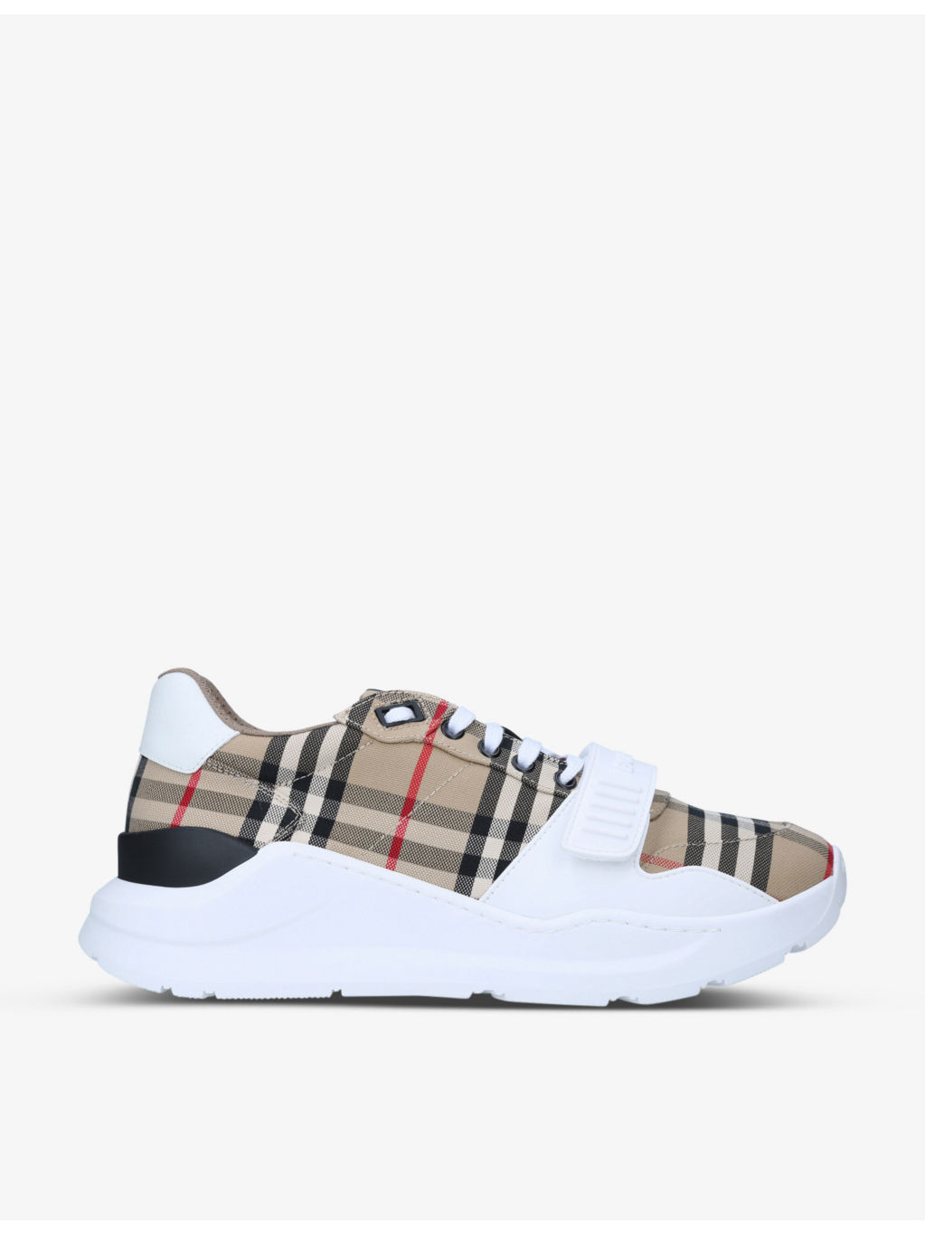 Regis vintage check canvas trainers - 1
