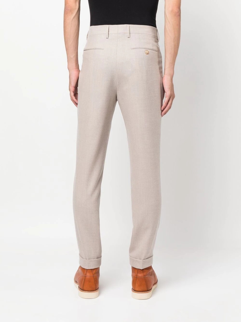 tapered-leg suit trousers - 4