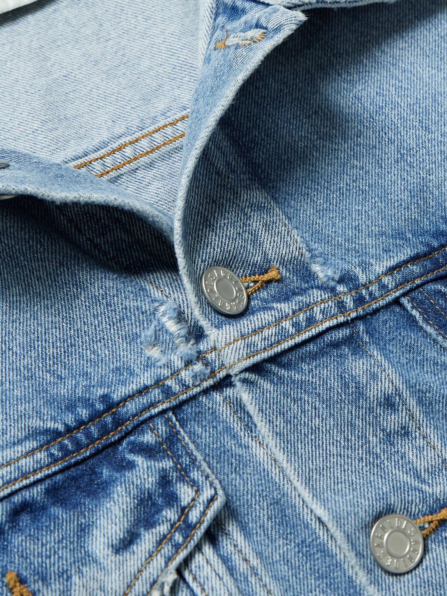 Stefano Denim Trucker Jacket Blue - 4