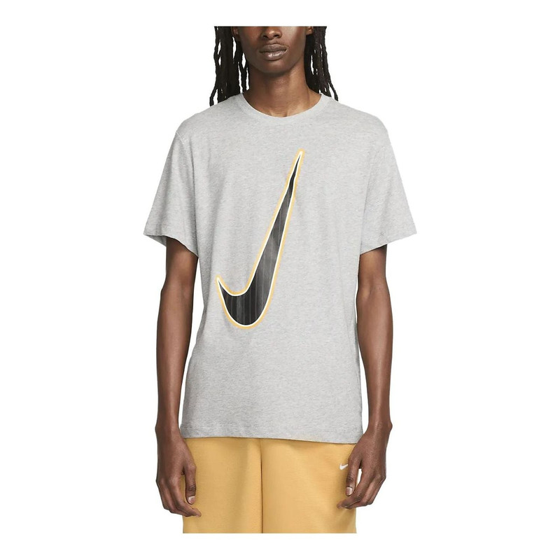 Nike Dri-FIT Logo T-Shirt 'Grey' FD0049-063 - 1
