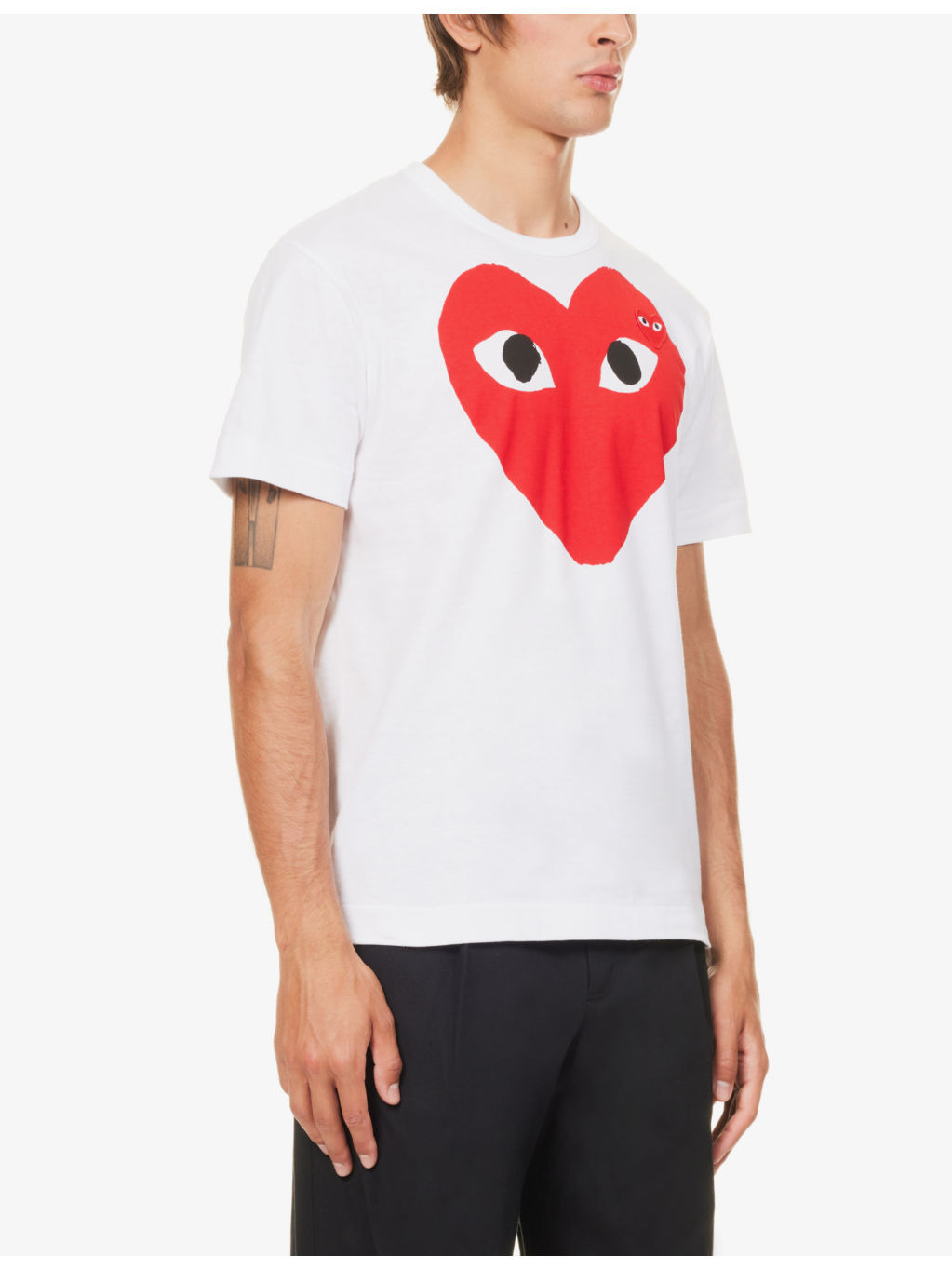 Heart logo cotton-jersey T-shirt - 4