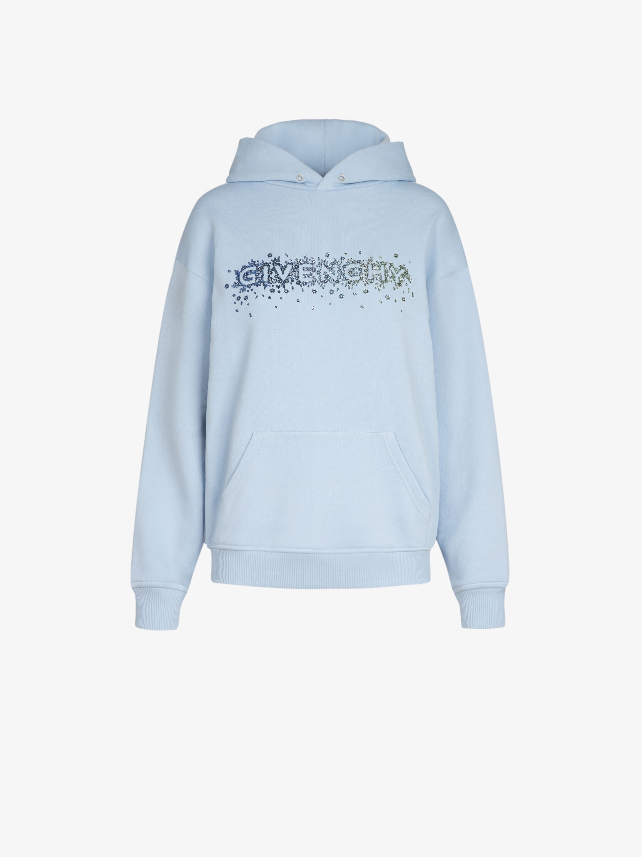 GIVENCHY crystals embroidered hoodie - 1