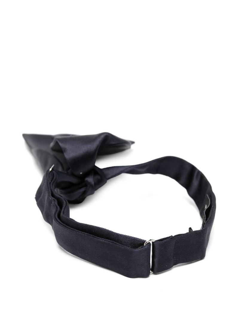 GIORGIO ARMANI satin-finish adjustable bow tie outlook