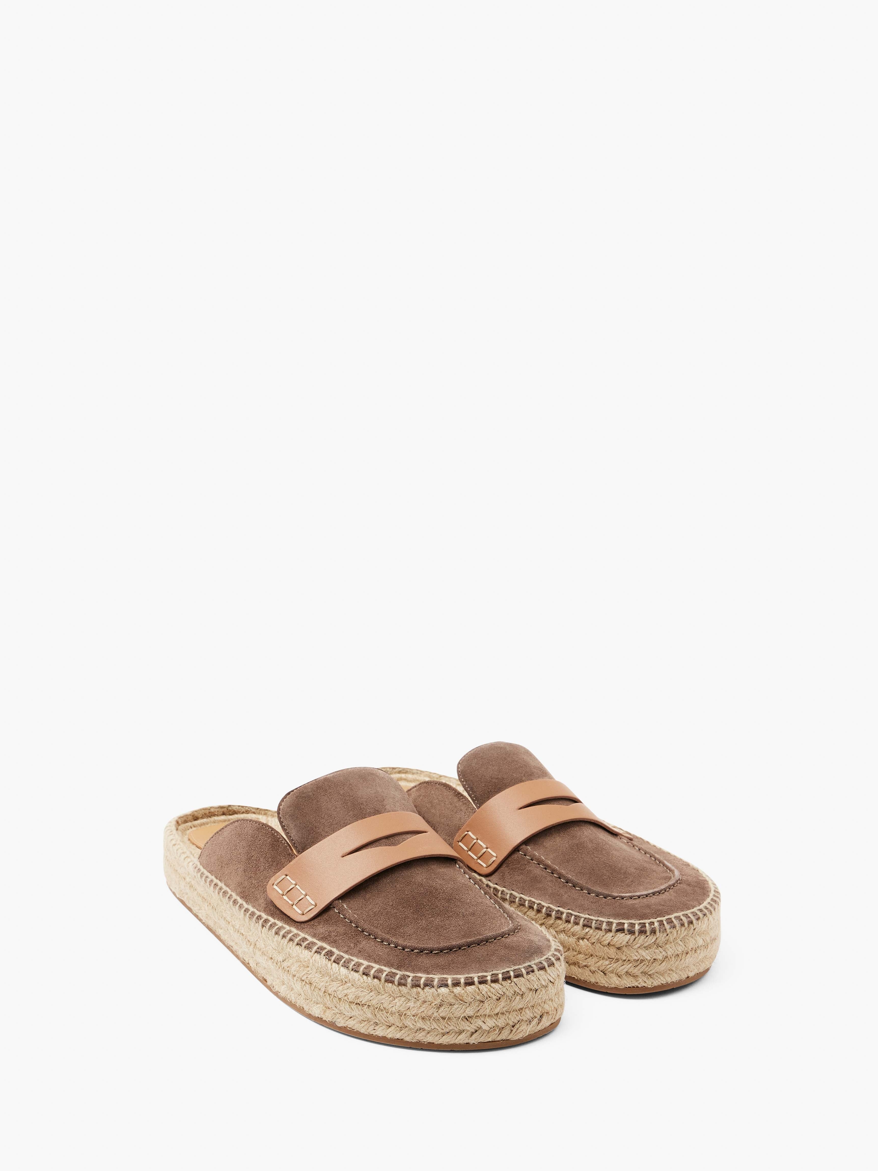 SUEDE ESPADRILLE LOAFER MULES - 2