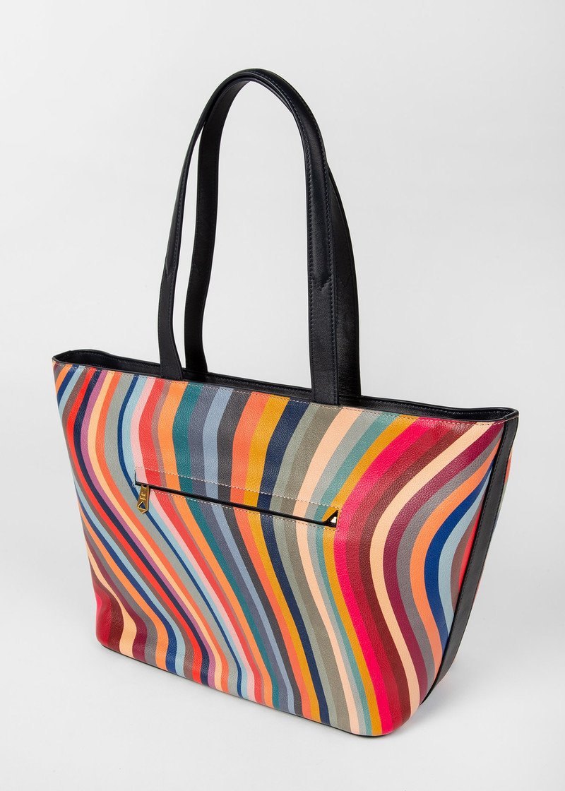 'Swirl' Leather Tote Bag 3