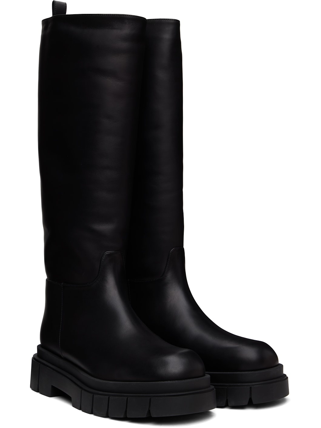 Black Commander Tall Boots - 4