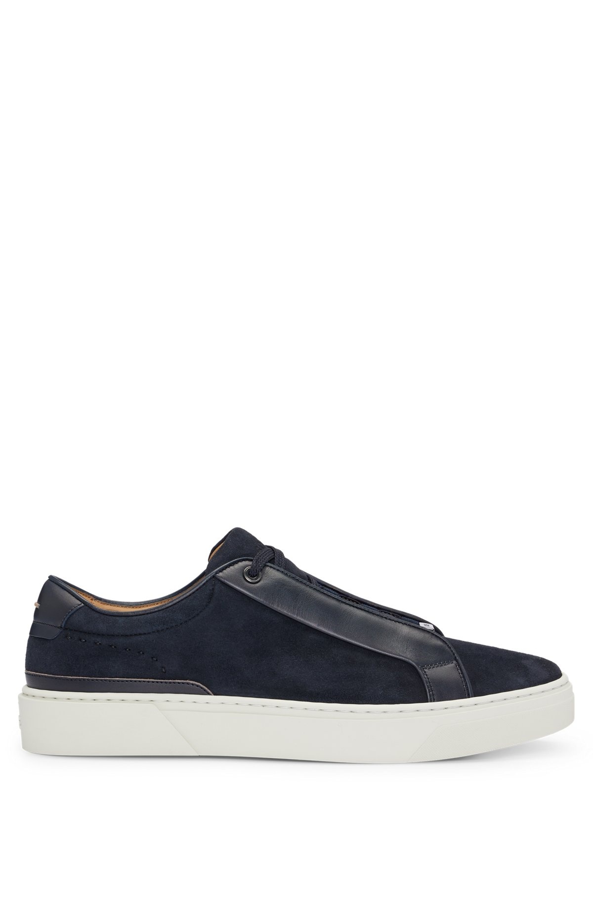 GARY ITALIAN-MADE TRAINERS IN LEATHER AND SUEDE - 1