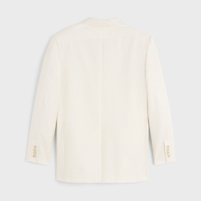 CELINE Jude jacket in lightweight striped wool outlook