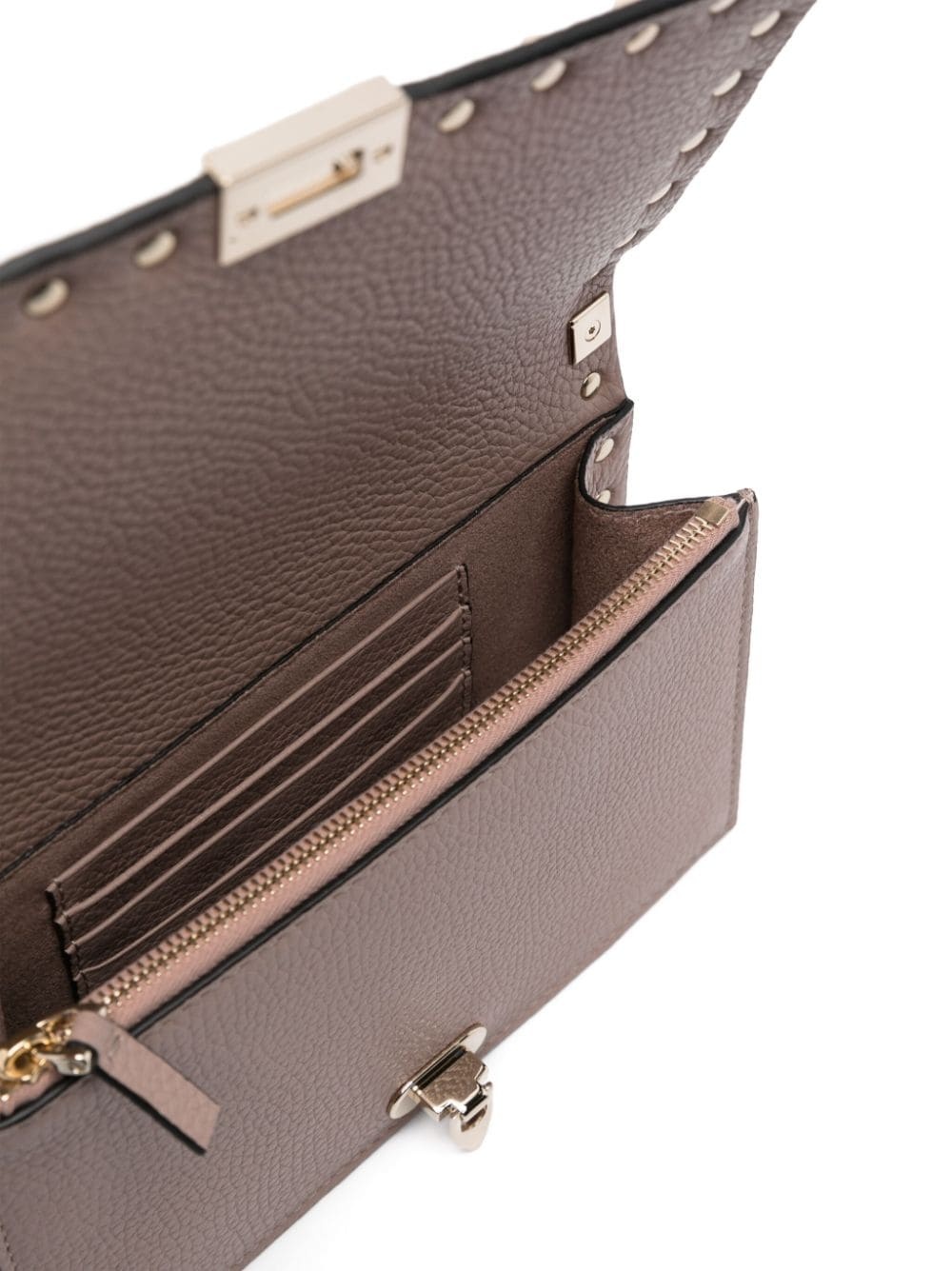 Rockstud leather crossbody bag - 5