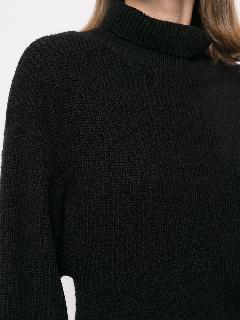 asymmetrical turtleneck jumper - 5