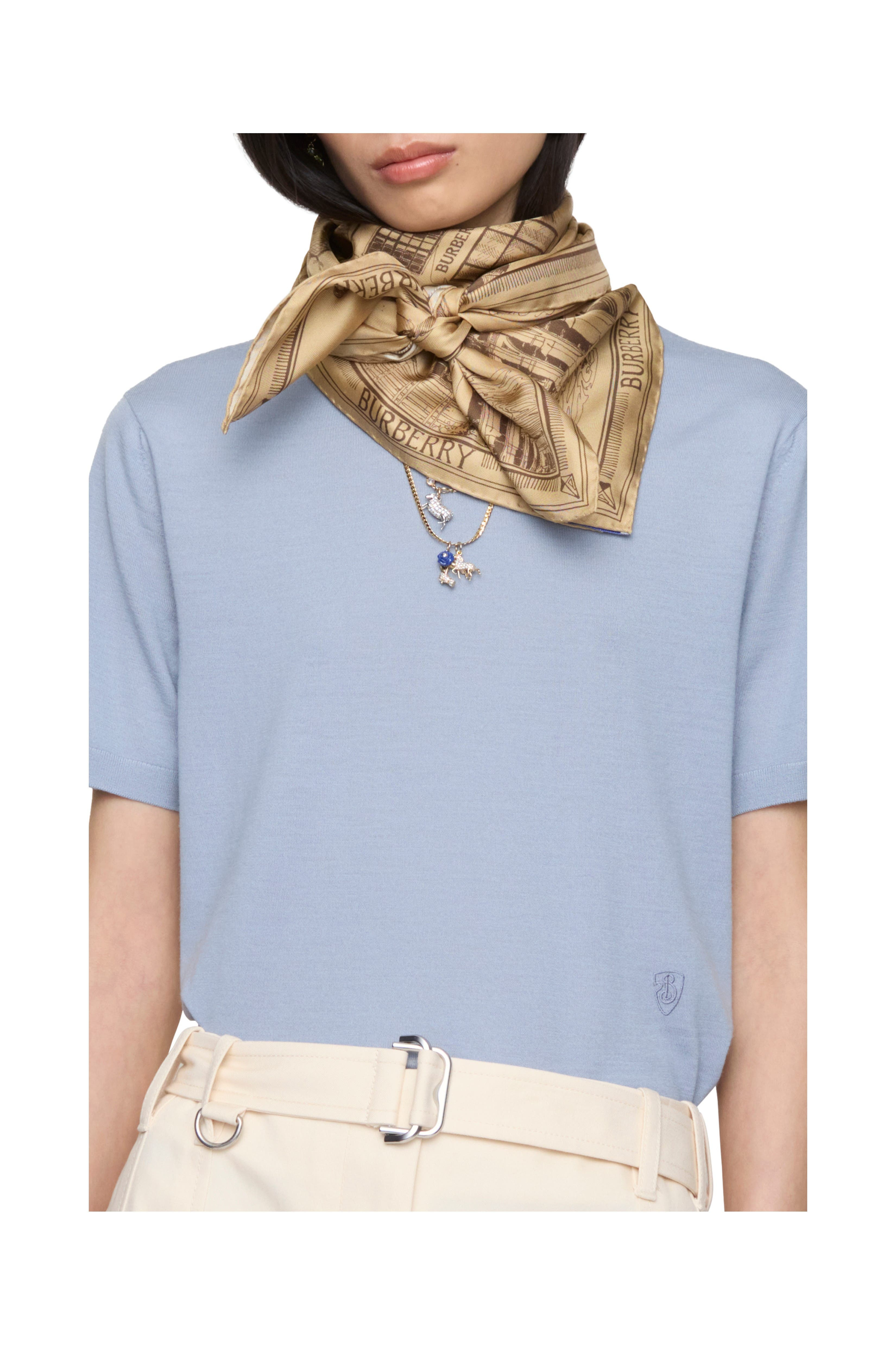 burberry London Landmarks Silk Scarf in Sand at Nordstrom - 3