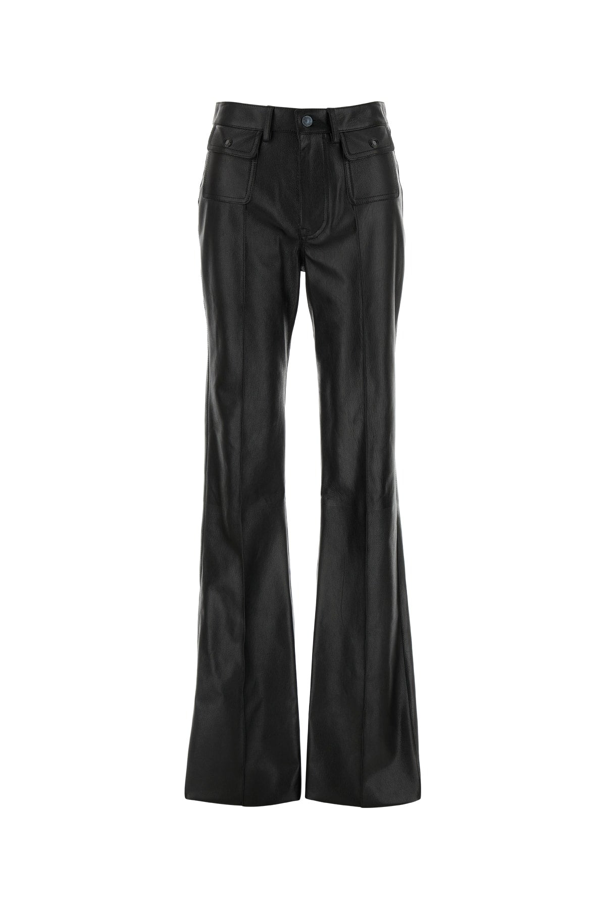 Tom Ford Women Grain Lux Goat Leather Pants With Patch Pockets - 1