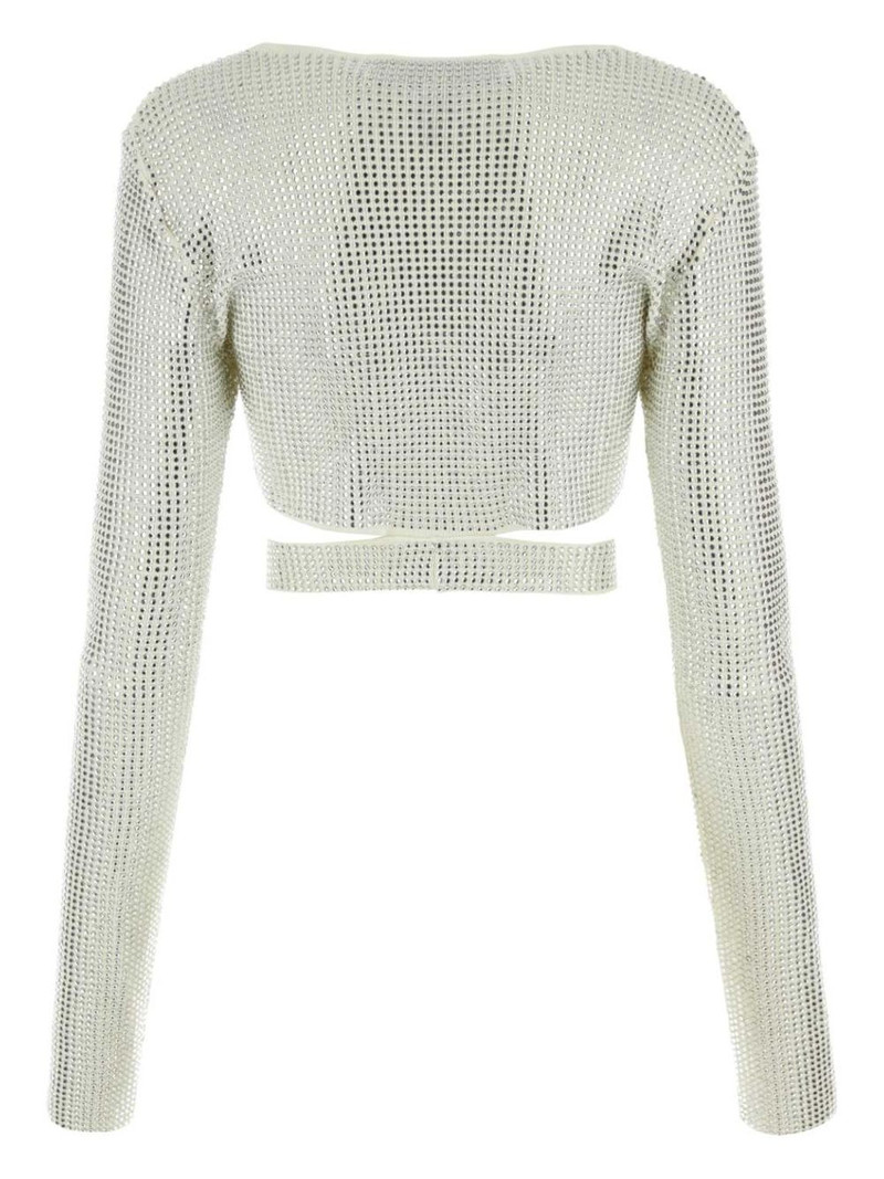ANDREĀDAMO crystal-embellished blouse outlook