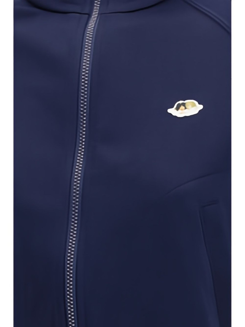 Angels-patch zip-up sweatshirt 6
