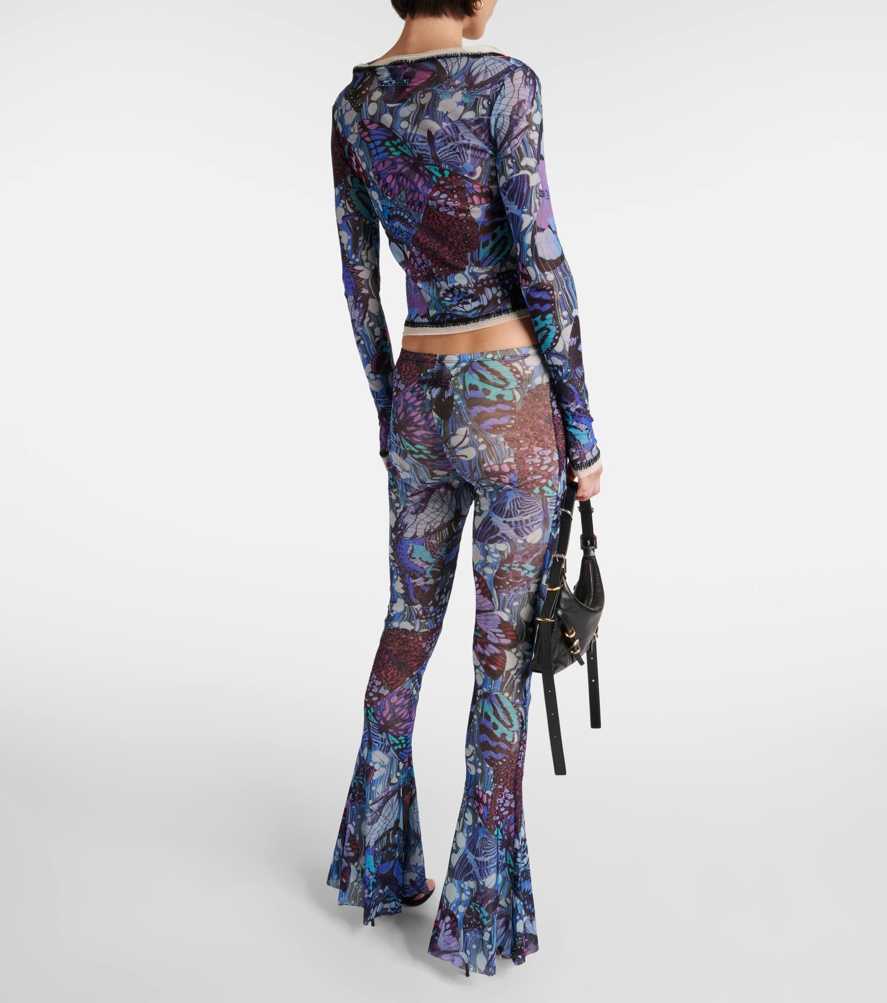 Papillon jersey flared pants - 3