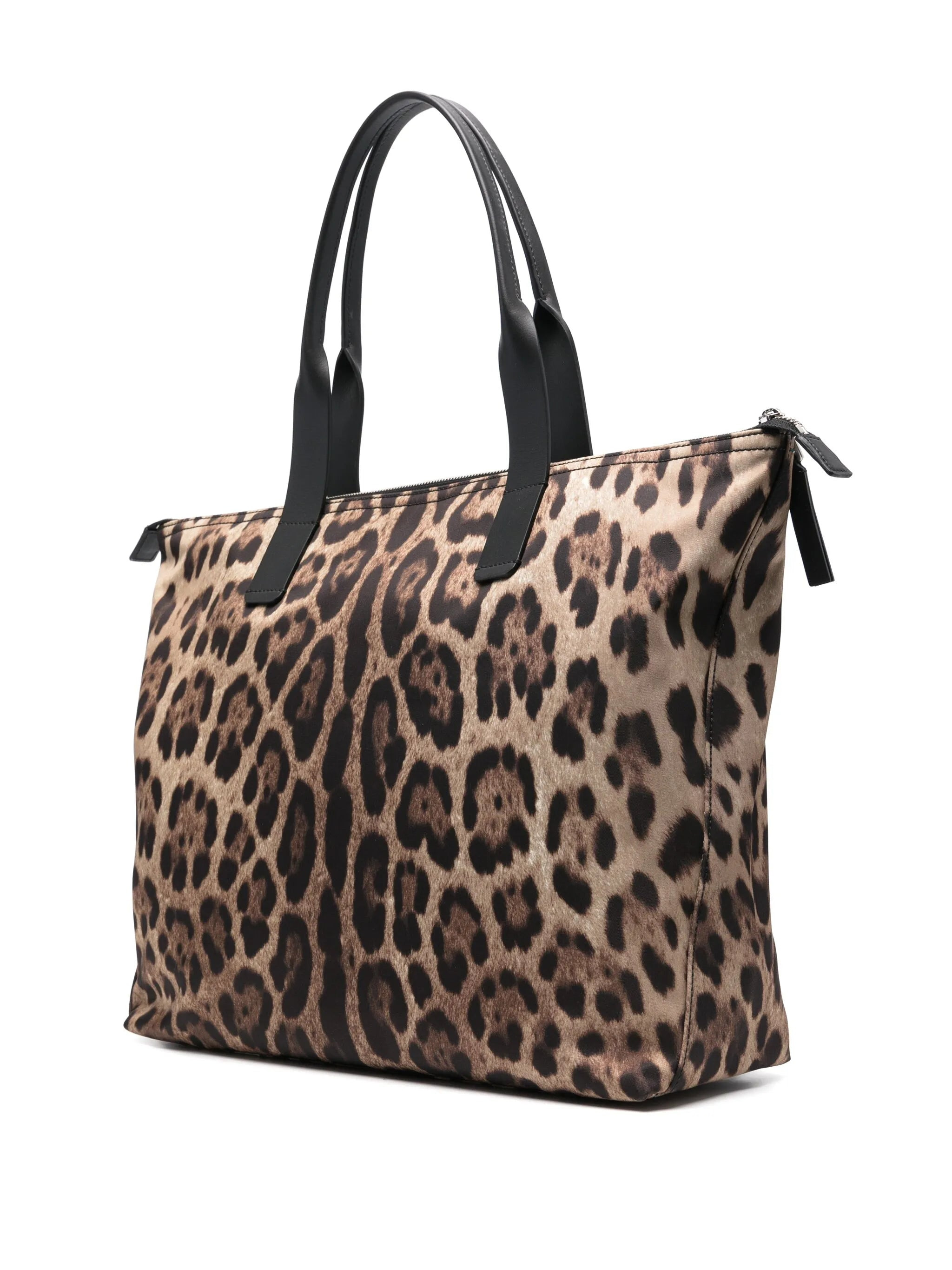 leopard-print tote bag - 3