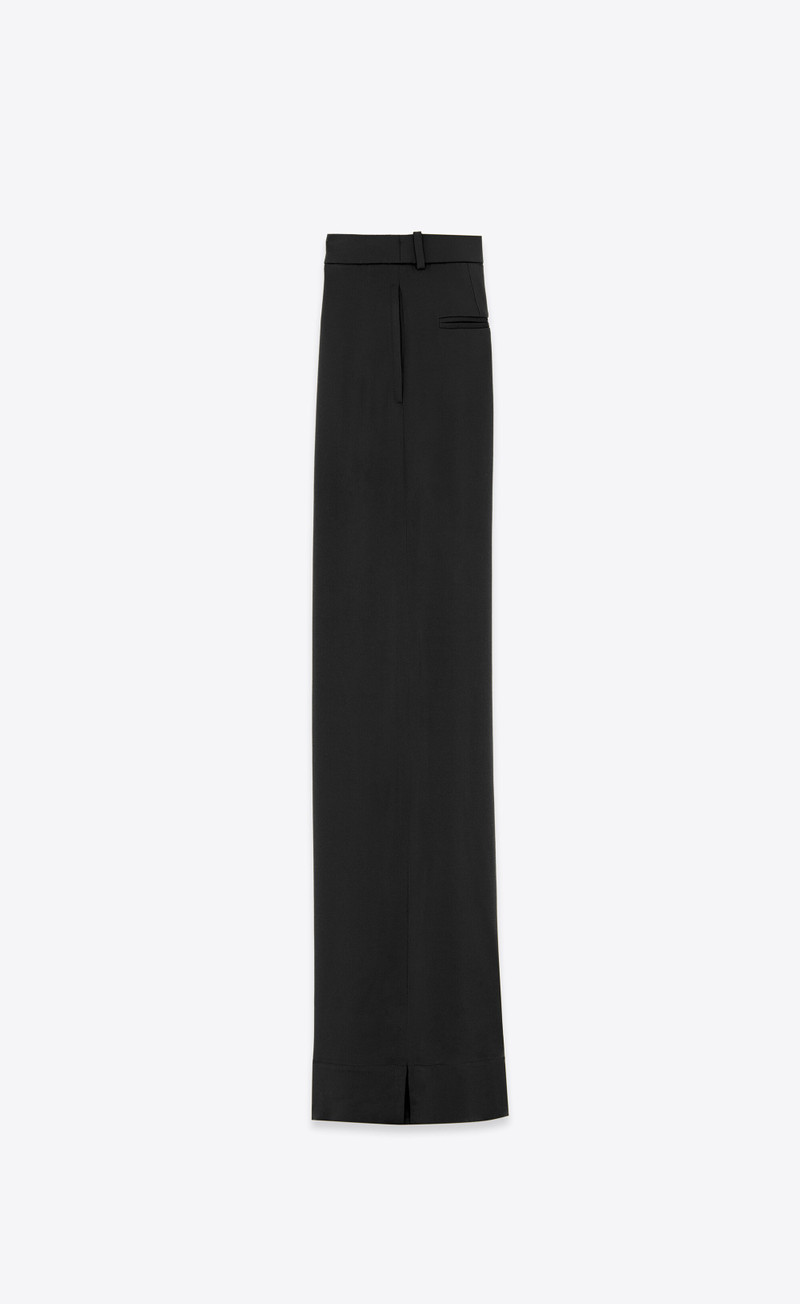 SAINT LAURENT large pants in crepe satin outlook