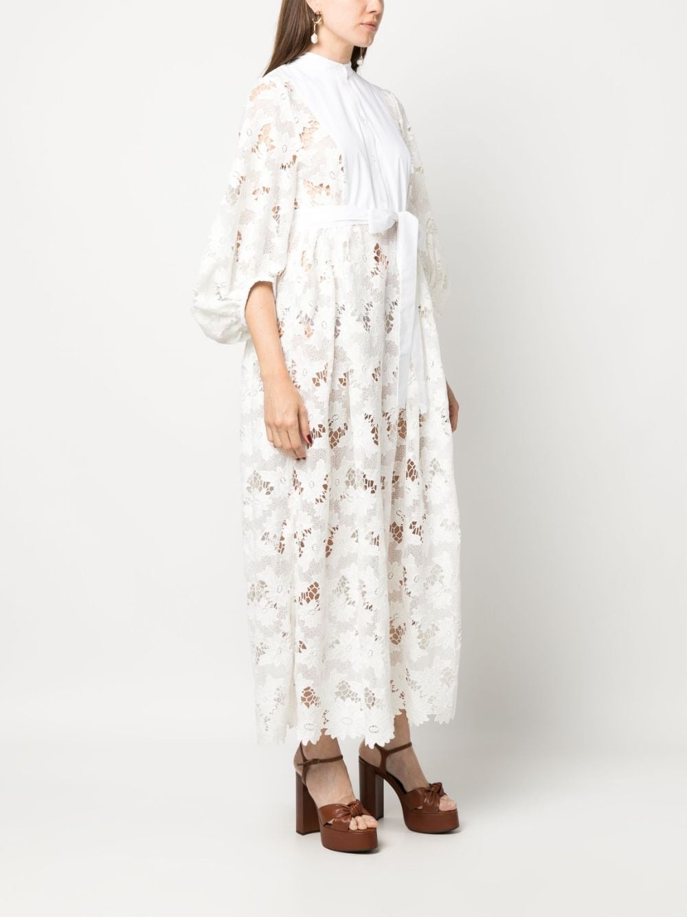 Nairne floral-lace midi dress - 3