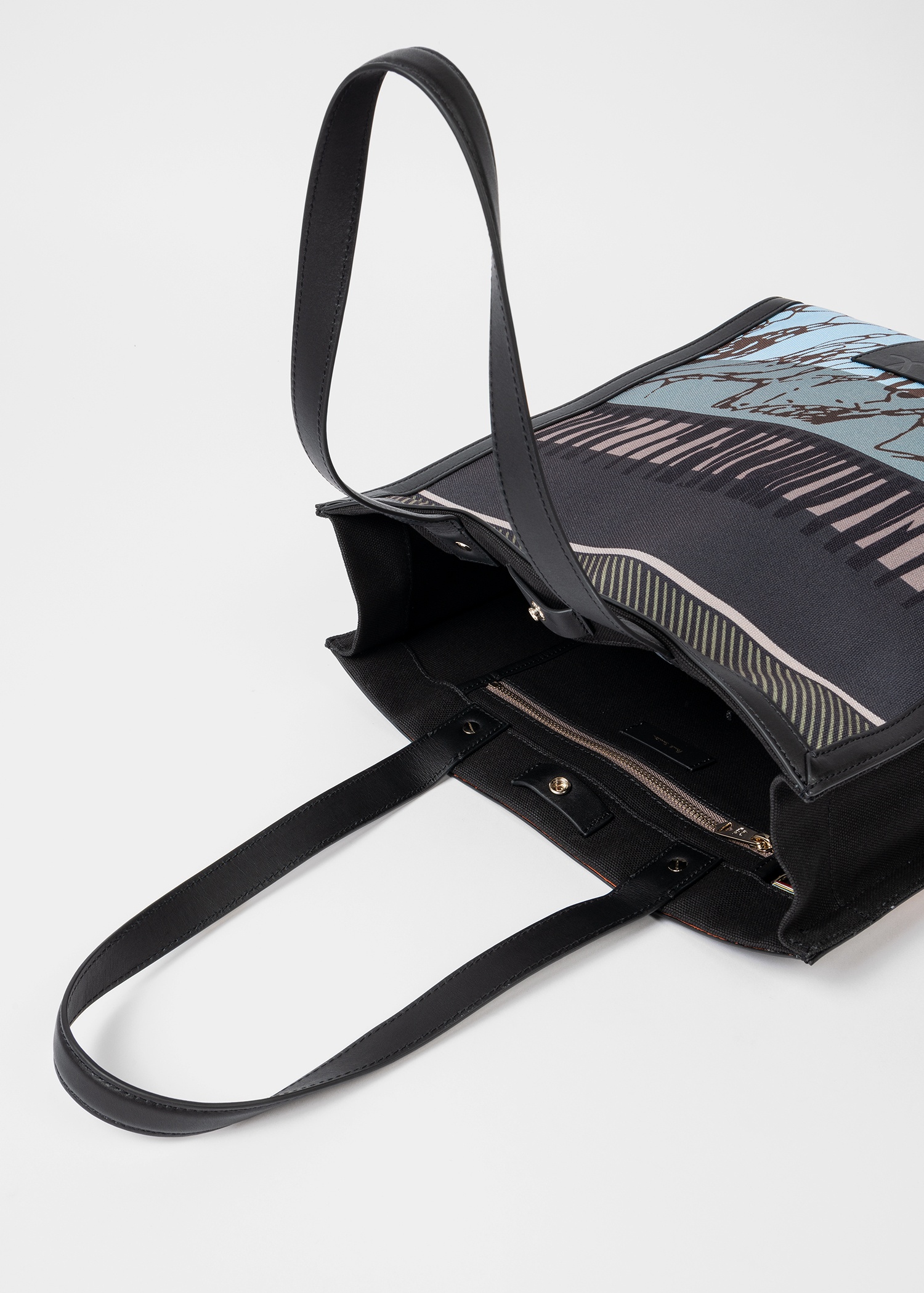 'Assembled Stripe' Printed Tote Bag - 4