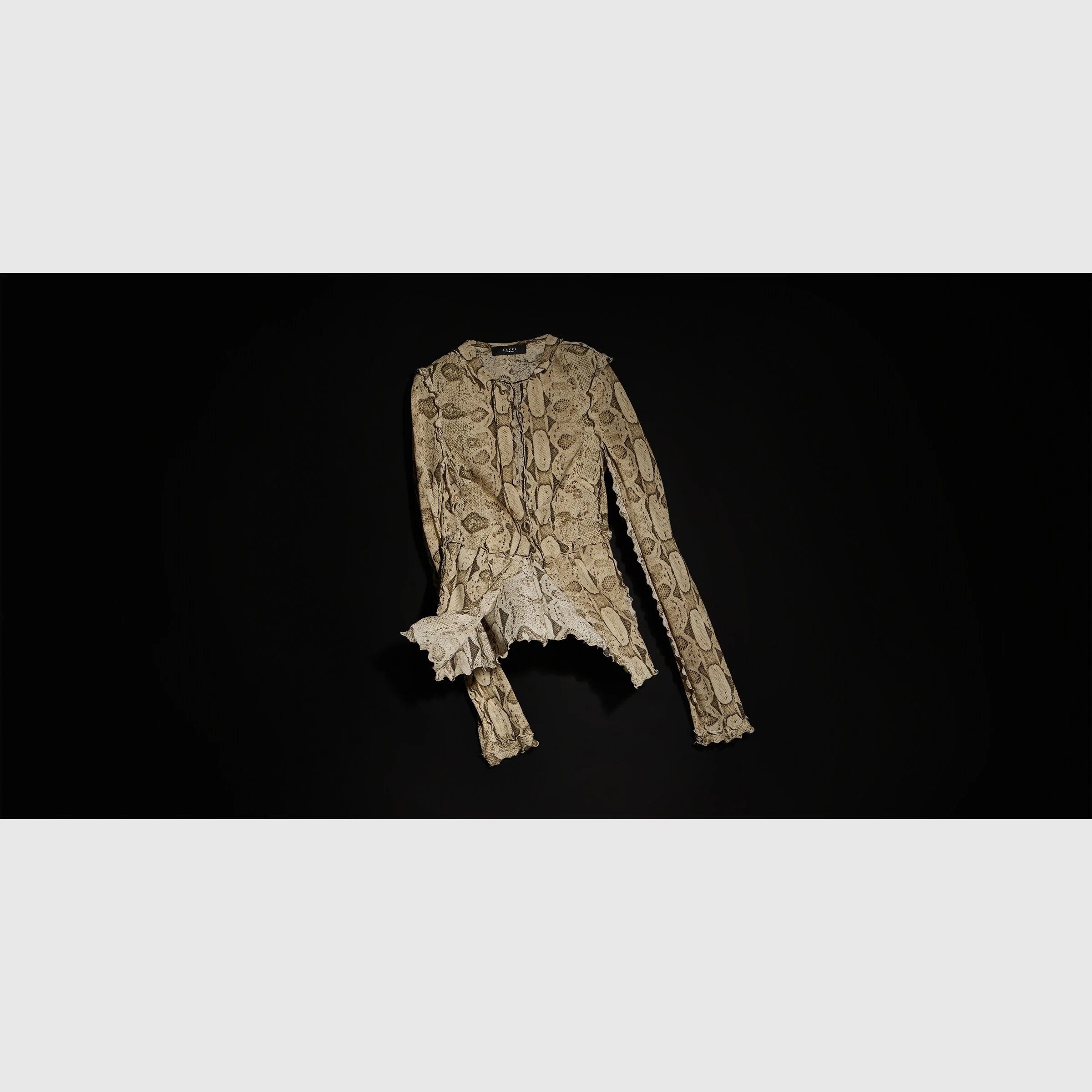 Printed silk shirt - 1