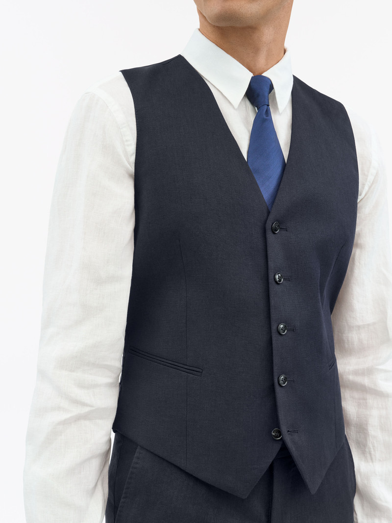 Winston Slim-Fit Linen Waistcoat 5