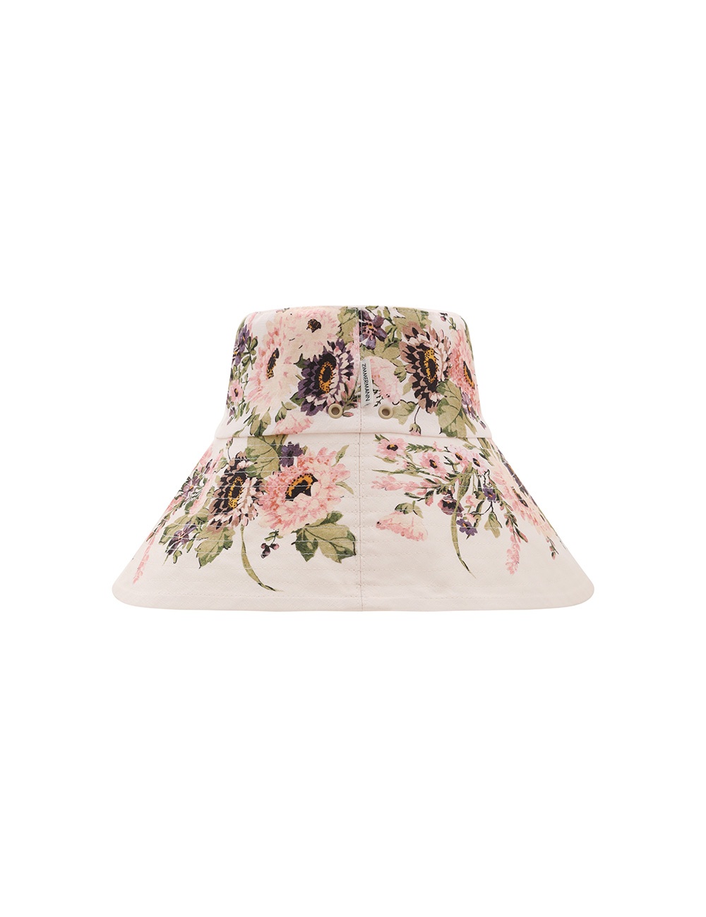 PRINTED LONG BRIM BUCKET HAT - 5