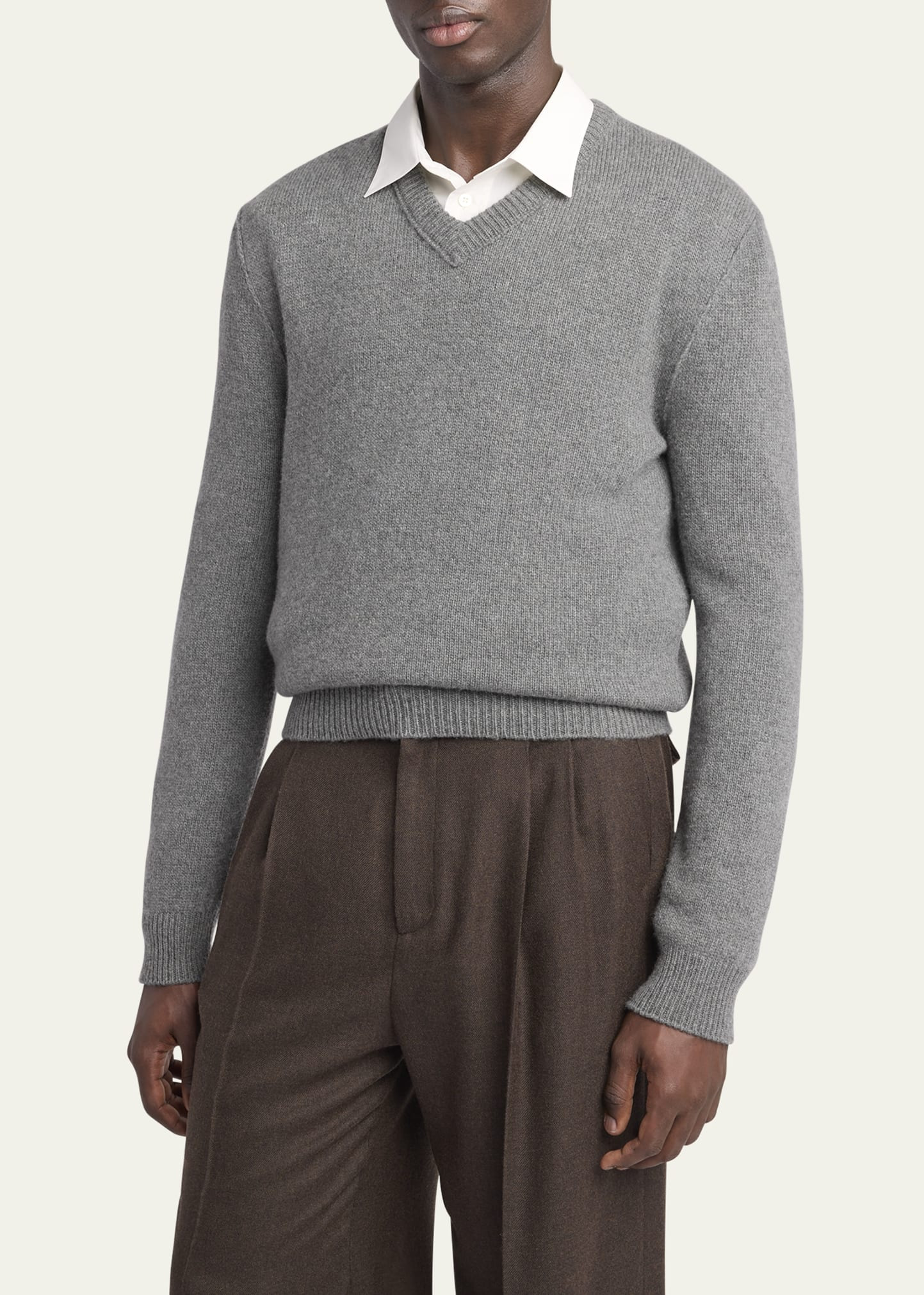 Men's Horik Cashmere V-Neck Sweater - 4