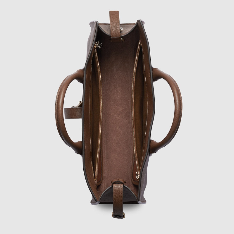 Medium tote bag with hook closure 8